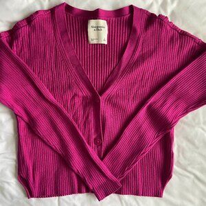 A+F Ribbed Knit Cardigan